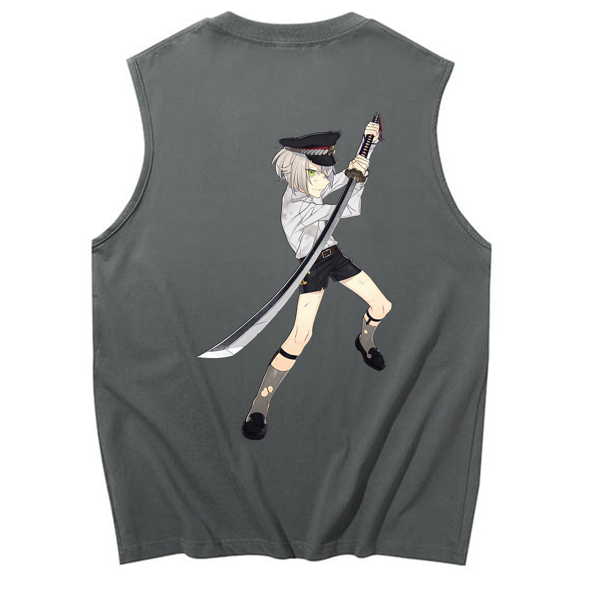 （画像用） 刀剣乱舞 Touken Ranbu コットン100％タンクトップ（背面プリント）